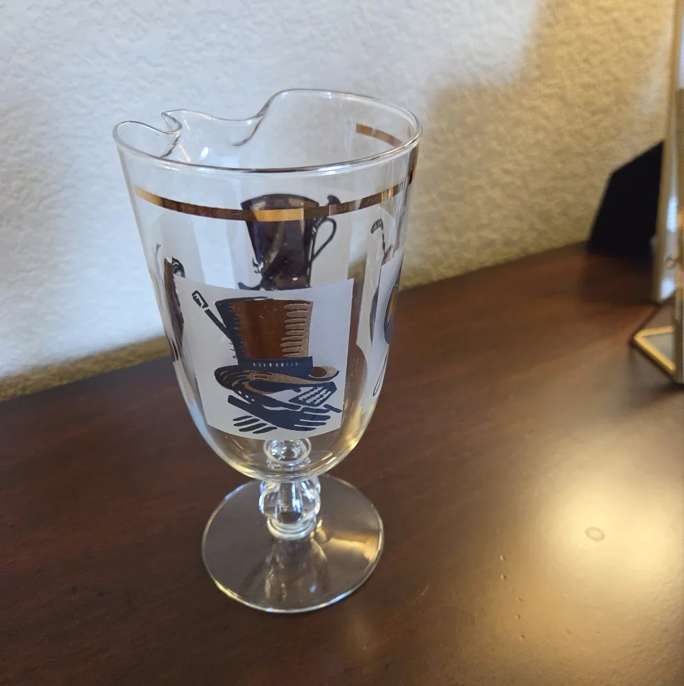 Vintage Libbey's Gentleman's Cocktail Pitcher